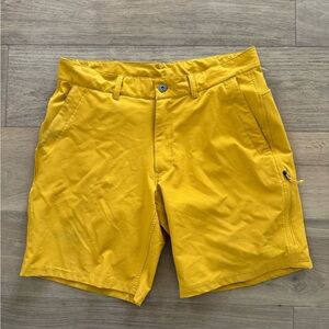 The North Face Men's Yellow Cargo Shorts size 36